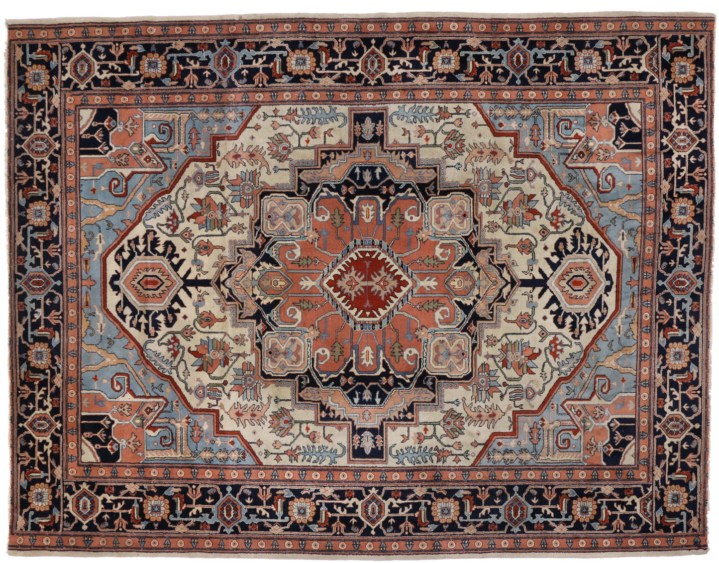 10 x 13 Antique Heriz Rug 74686