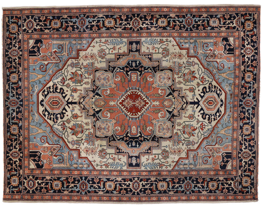 10 x 13 Antique Heriz Rug 74686