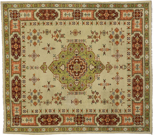 9 x 10 Vintage European Rug 74687