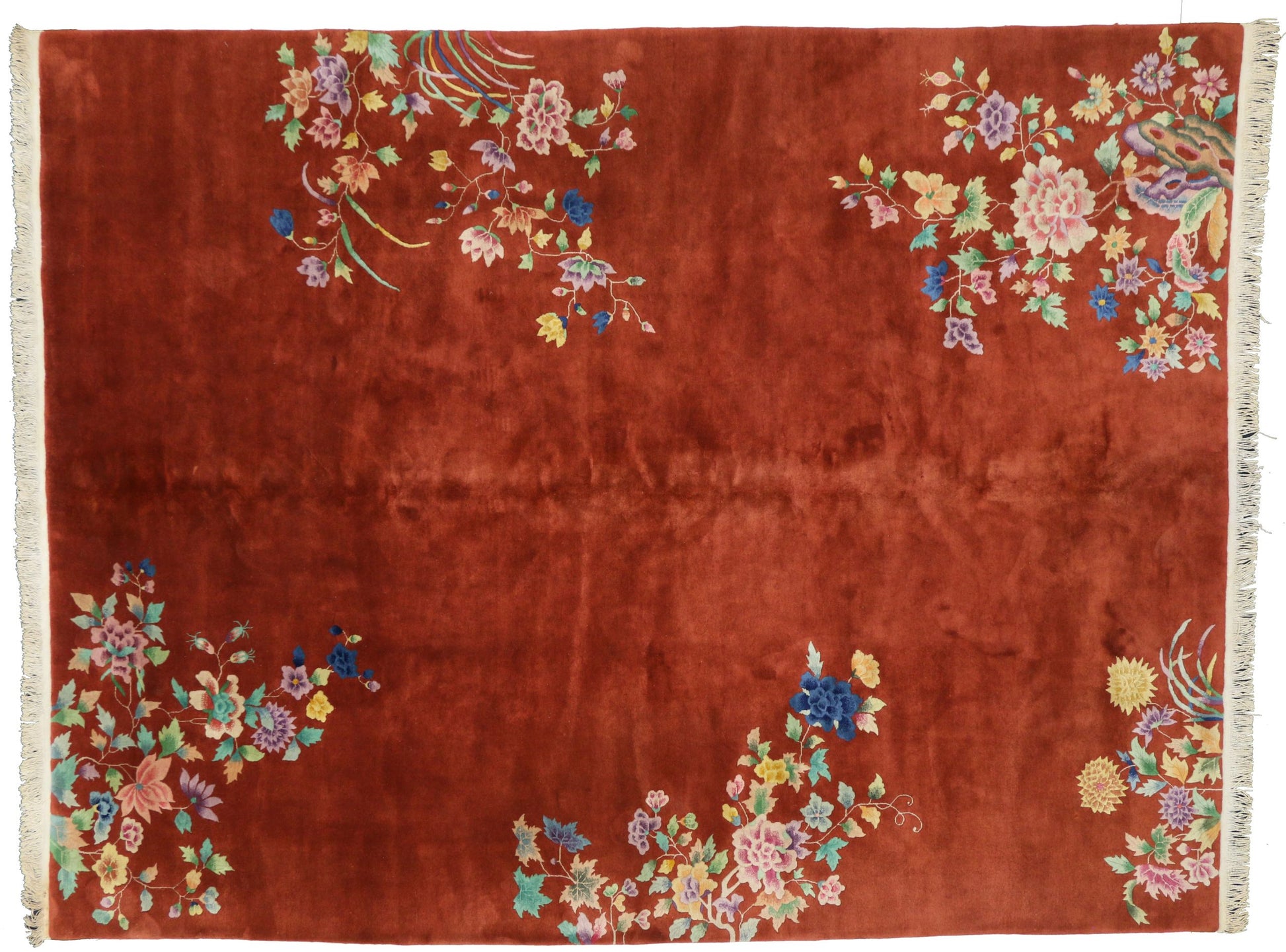 8 x 11 Vintage Art Deco Rug 74688