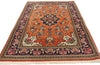 4 x 5 Vintage Persian Silk Qum Rug 74689