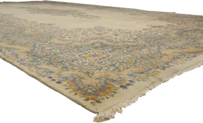 12 x 23 Vintage Persian Kerman Rug 74691