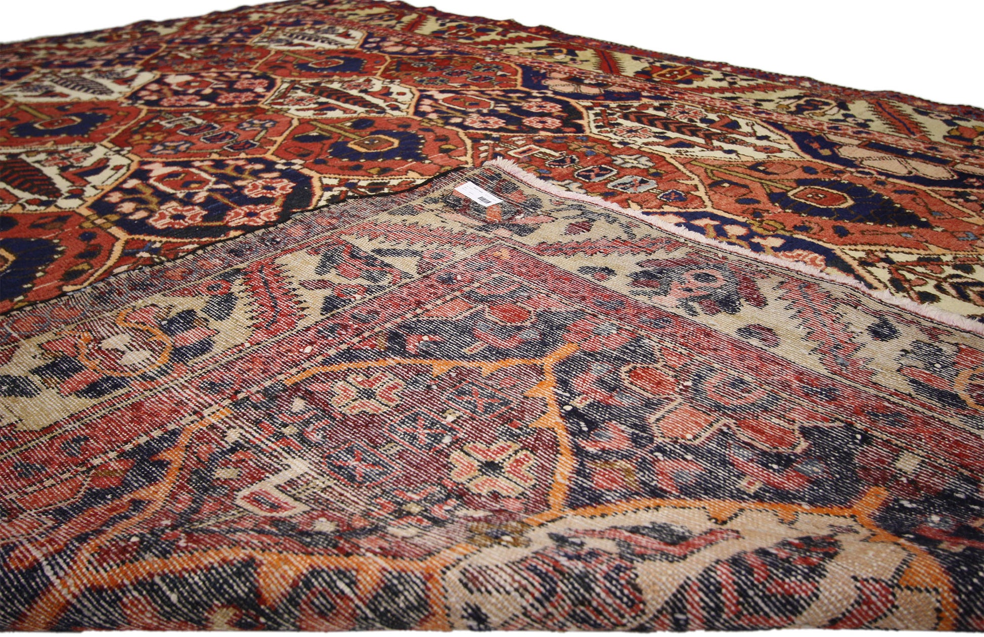 7 x 9 Vintage Persian Bakhtiari Rug 74697