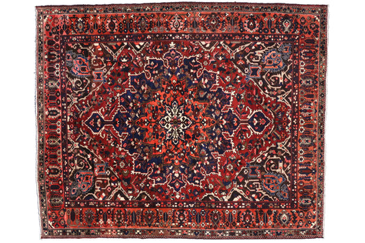 10 x 13 Antique Persian Bakhtiari Rug 74699