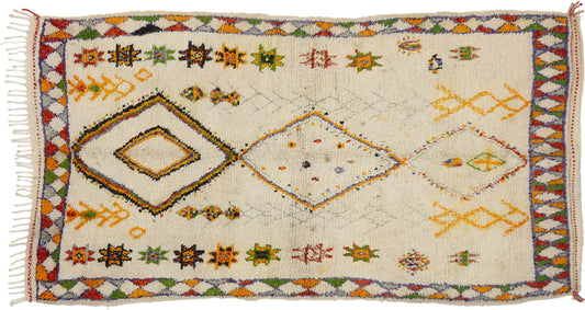 5 x 8 Vintage Moroccan Rug 74704