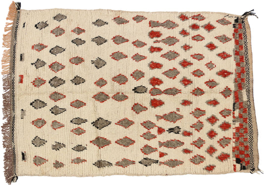 4 x 5 Vintage Moroccan Rug 74706
