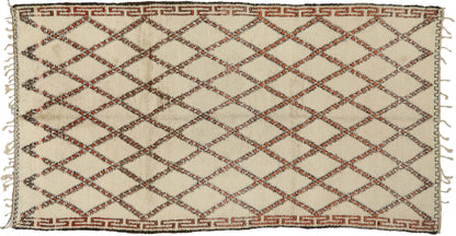 7 x 13 Vintage Moroccan Beni Ourain Rug 74727