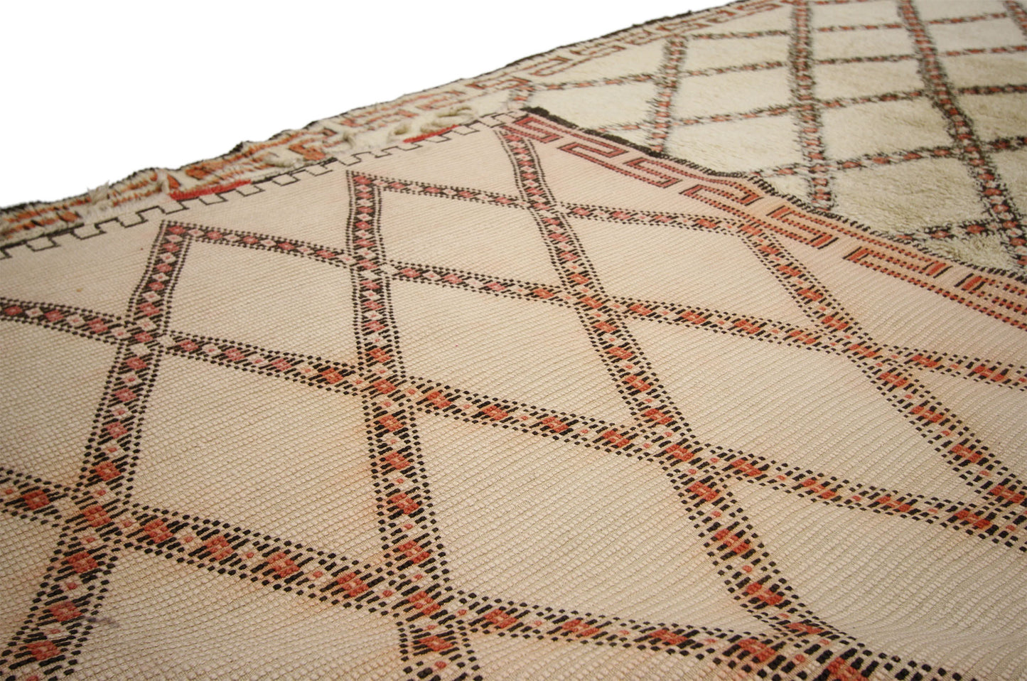 7 x 13 Vintage Moroccan Beni Ourain Rug 74727