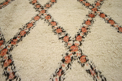 7 x 13 Vintage Moroccan Beni Ourain Rug 74727