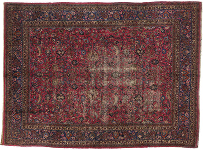 9 x 12 Vintage Mashad Rug 74738