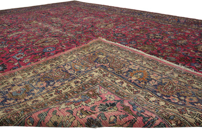 9 x 12 Vintage Mashad Rug 74738