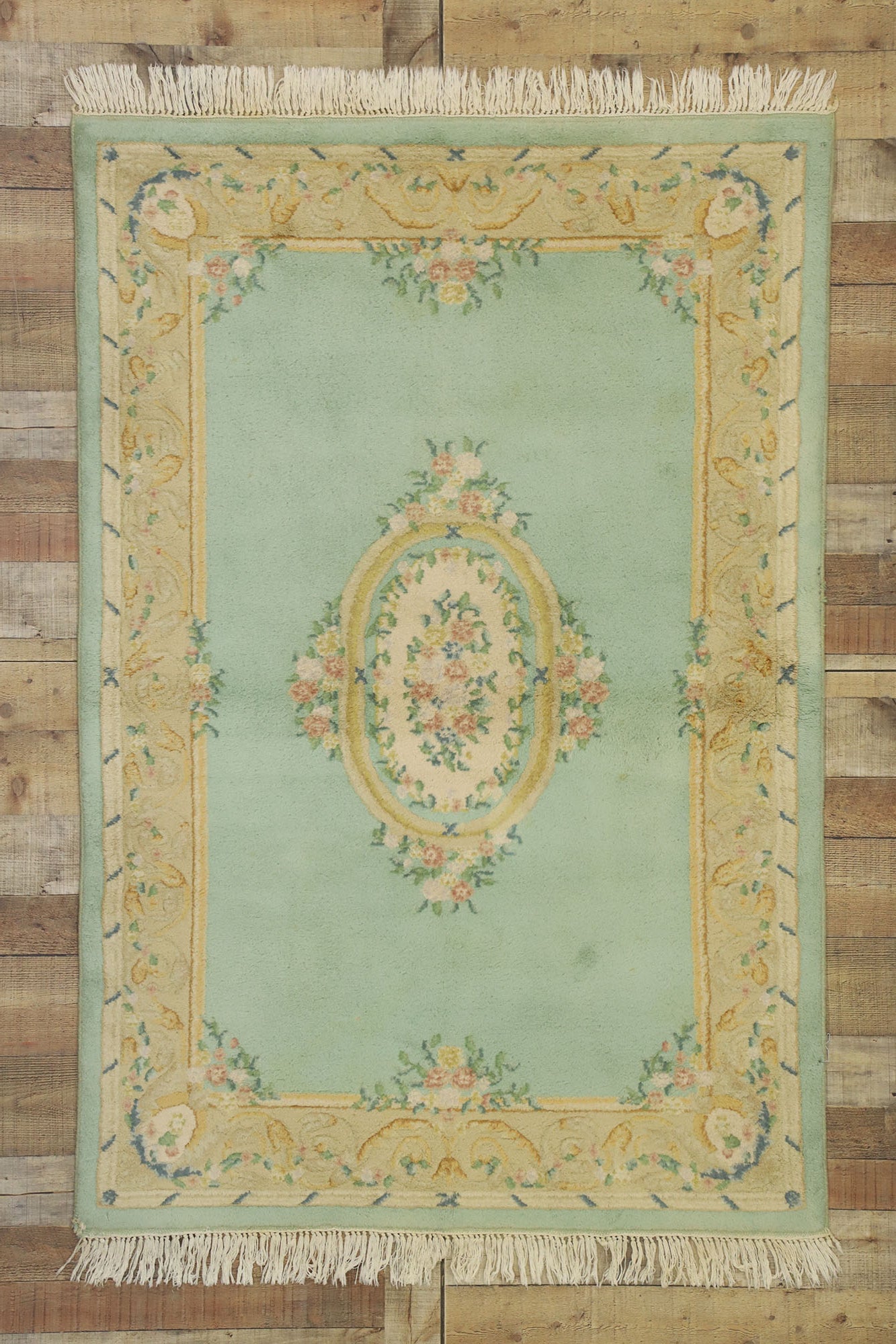 4 x 6 Vintage Indian Rug 74741