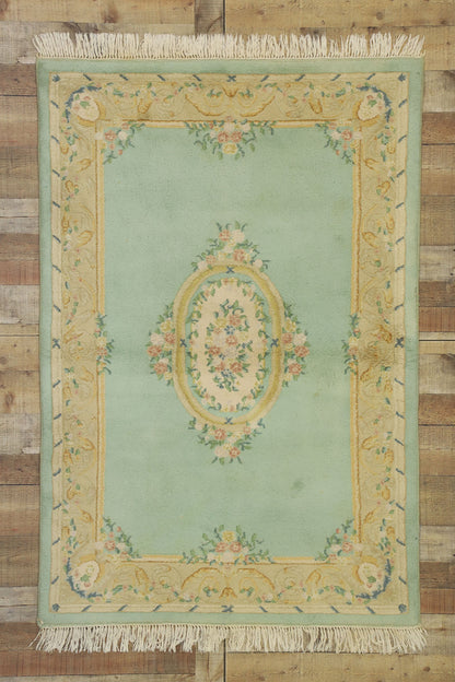 4 x 6 Vintage Indian Rug 74741