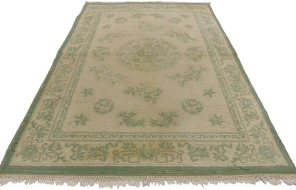 4 x 6 Vintage Indian Shabby Chic Rug 74742