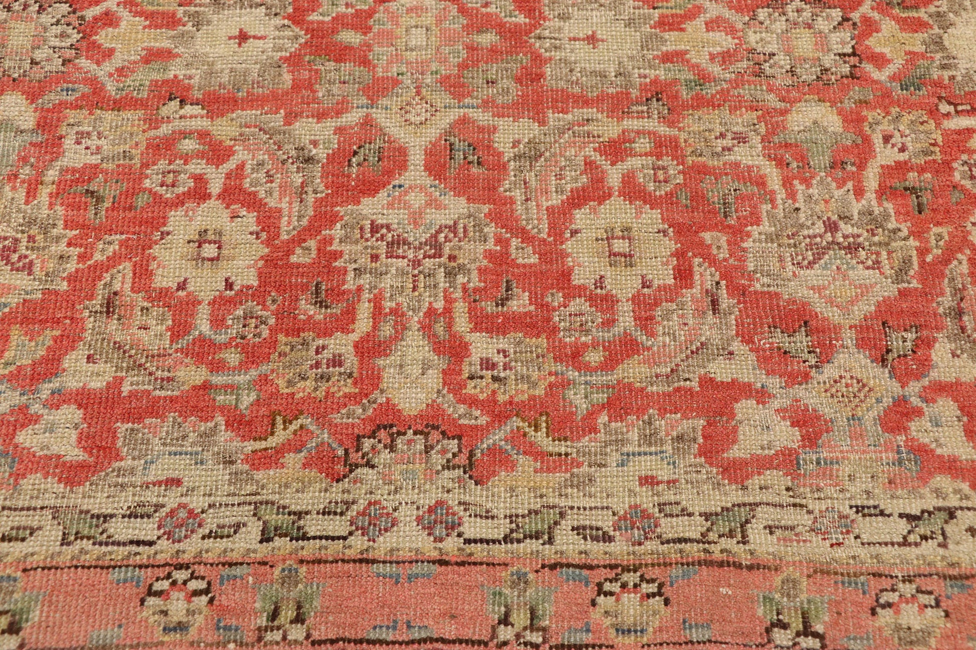 5 x 6 Vintage Turkish Oushak Rug 74744
