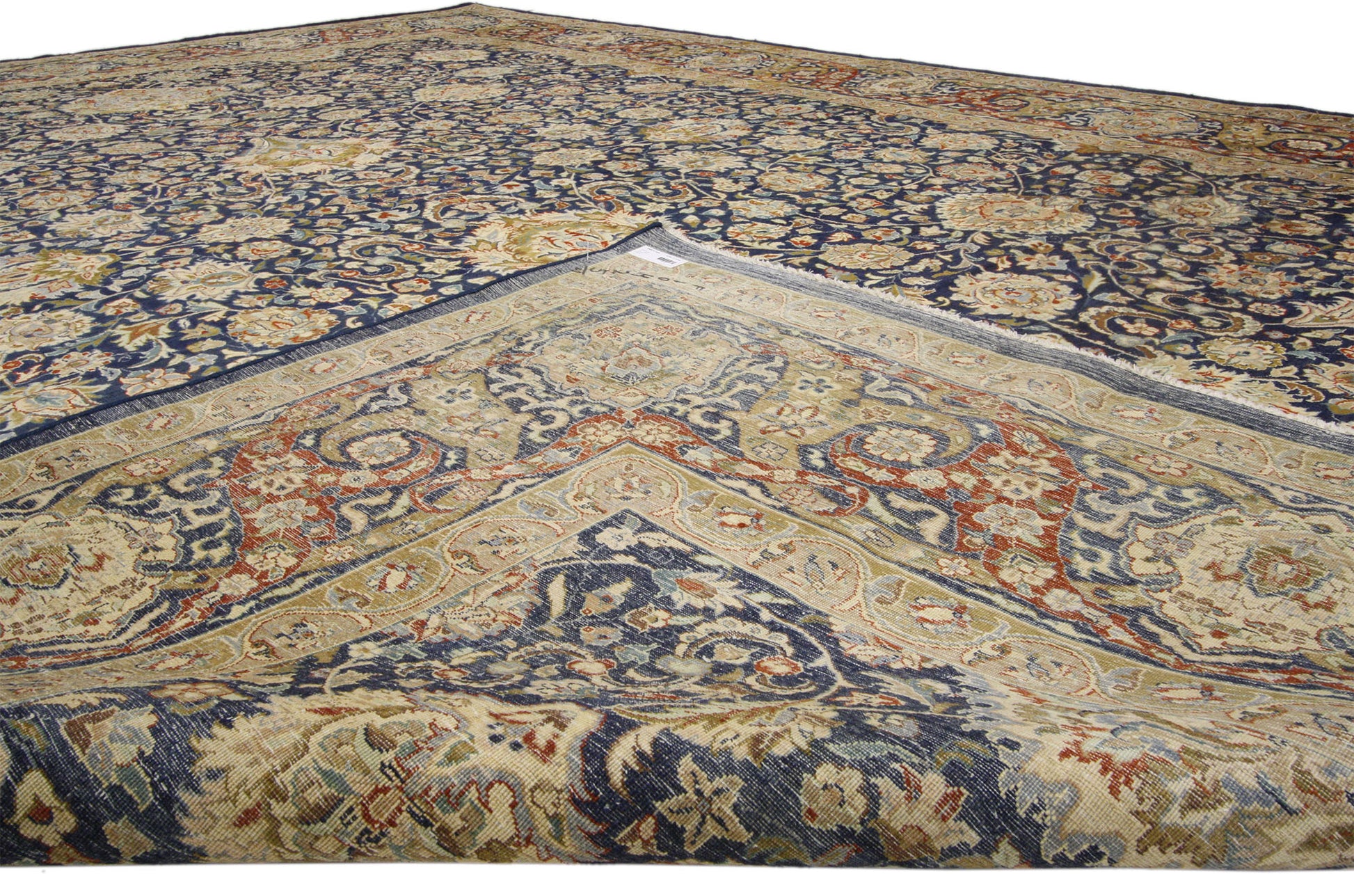 9 x 13 Vintage Pakistani Mashhad Rug 74746