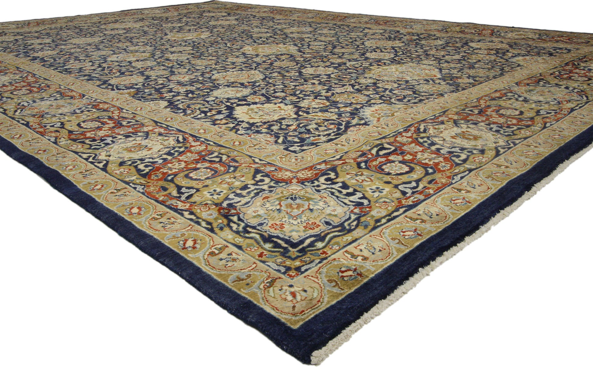9 x 13 Vintage Pakistani Mashhad Rug 74746