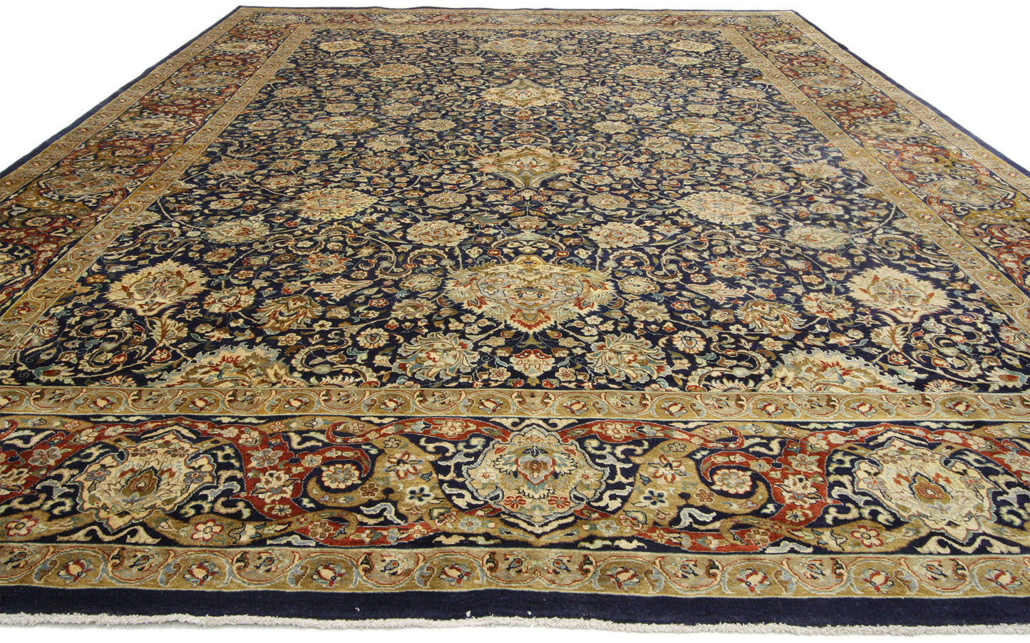 9 x 13 Vintage Pakistani Mashhad Rug 74746