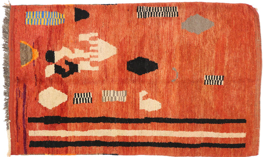5 x 7 Vintage Moroccan Rug 74757