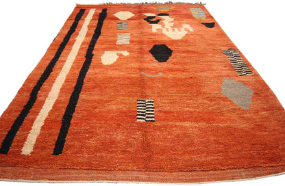 5 x 7 Vintage Moroccan Rug 74757