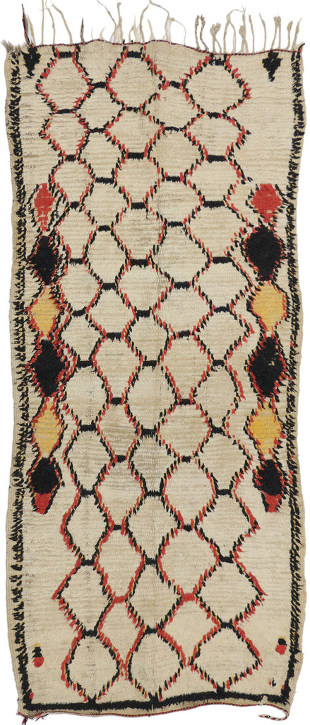 4 x 8 Vintage Moroccan Azilal Rug 74760