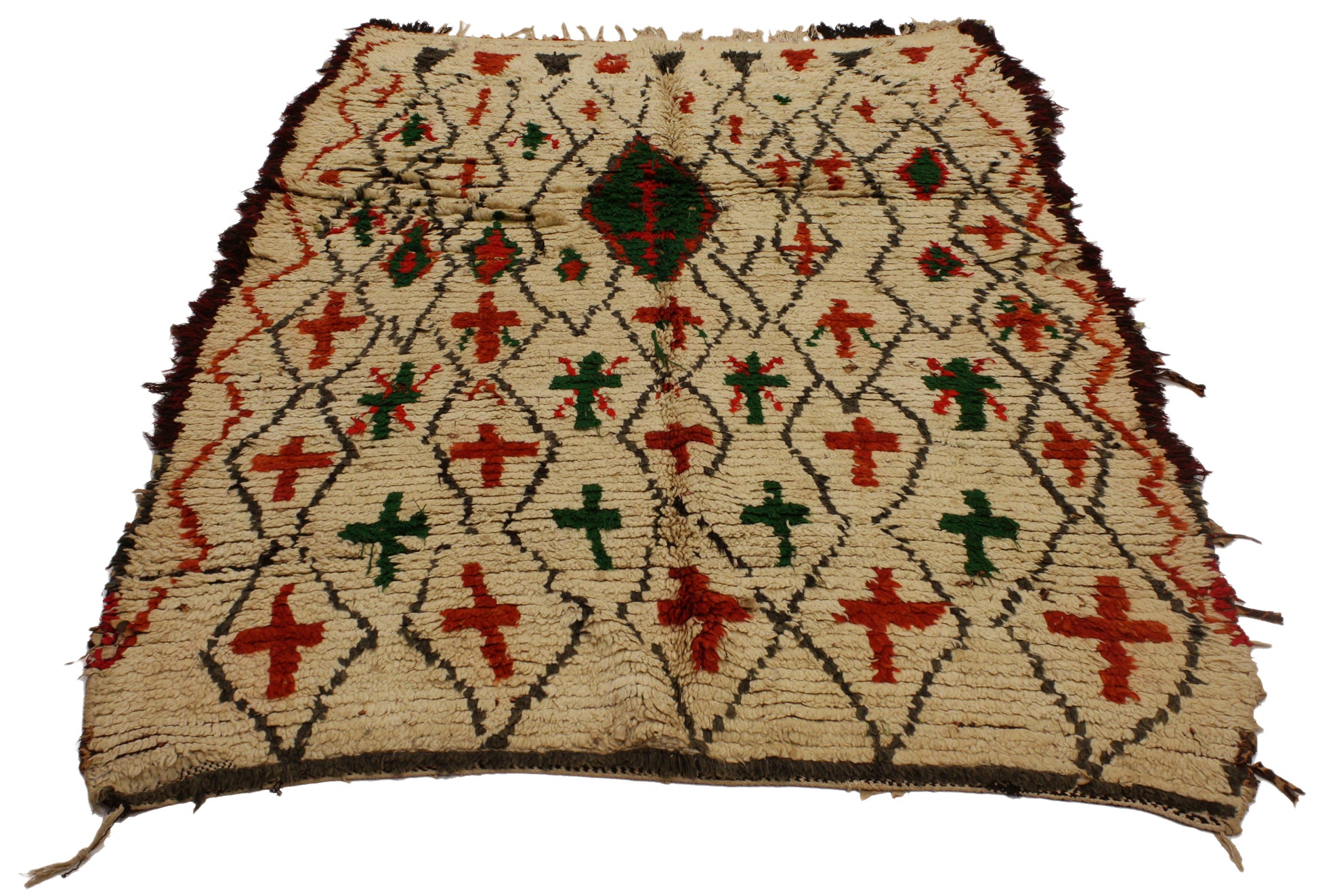 4 x 6 Vintage Moroccan Azilal Rug 74761