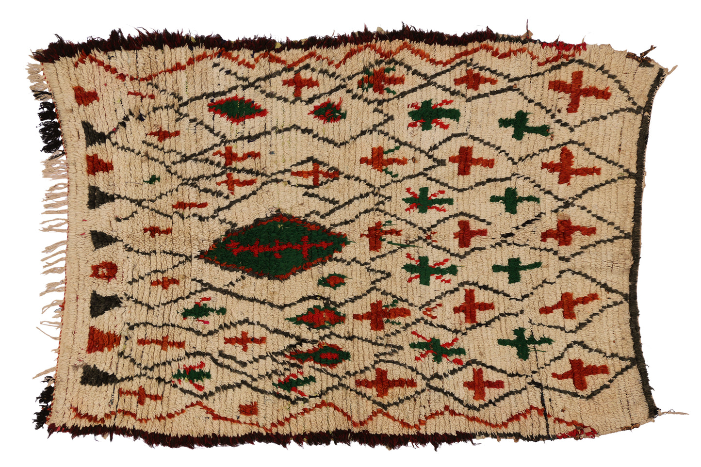 4 x 6 Vintage Moroccan Azilal Rug 74761