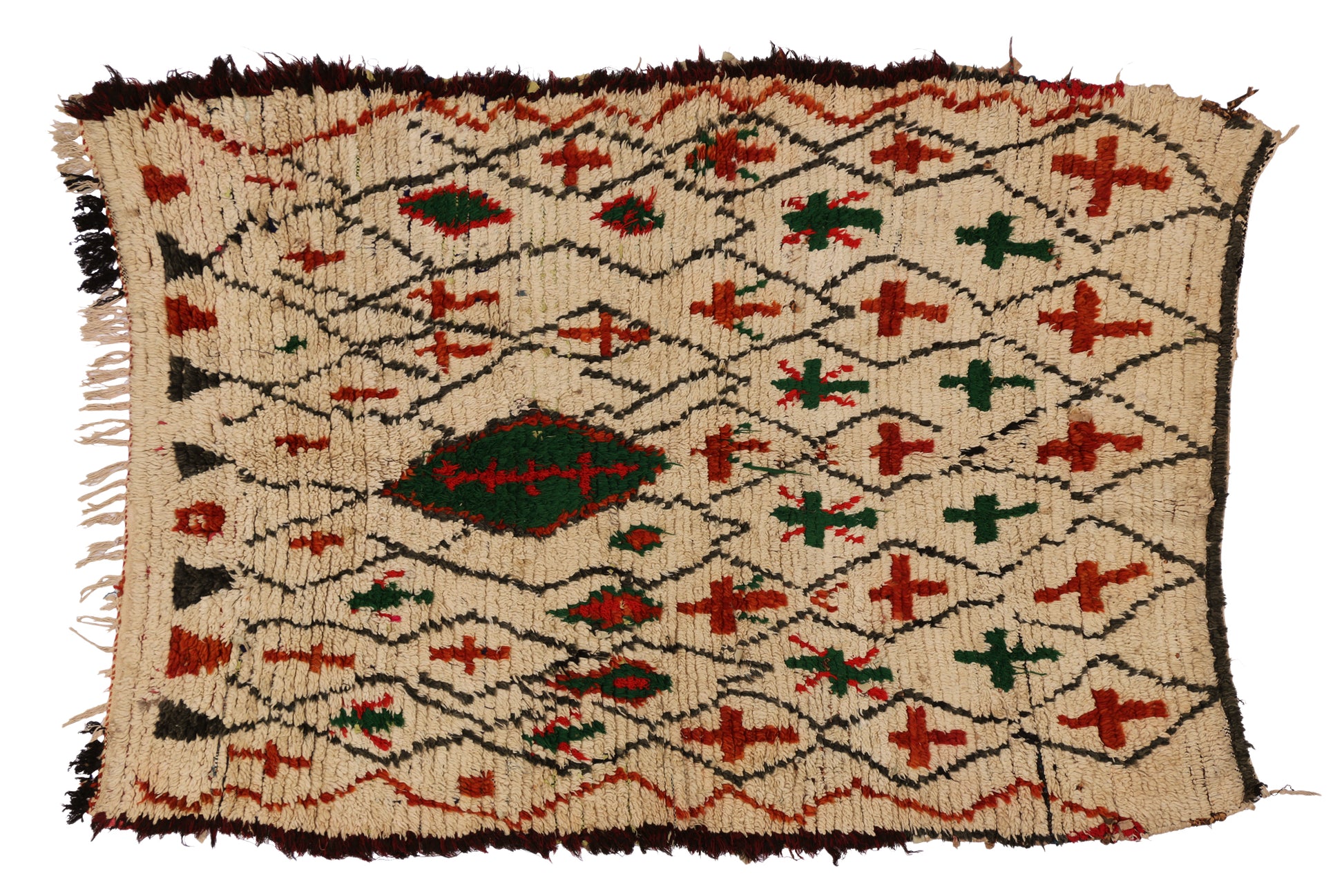 4 x 6 Vintage Moroccan Azilal Rug 74761