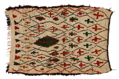 4 x 6 Vintage Moroccan Azilal Rug 74761
