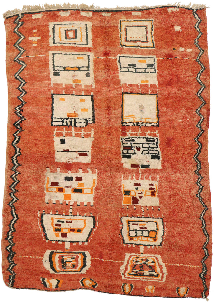 5 x 8 Vintage Moroccan Rug 74773
