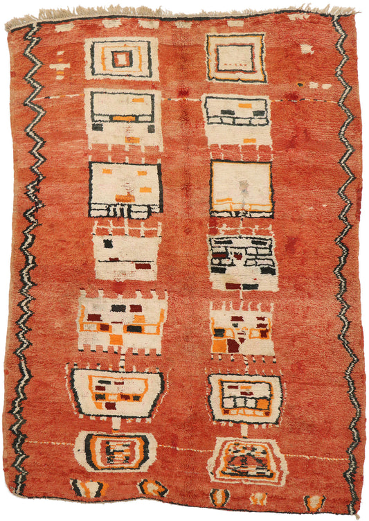 5 x 8 Vintage Moroccan Rug 74773