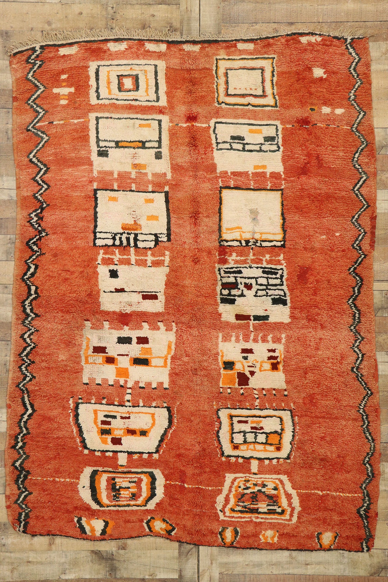 5 x 8 Vintage Moroccan Rug 74773