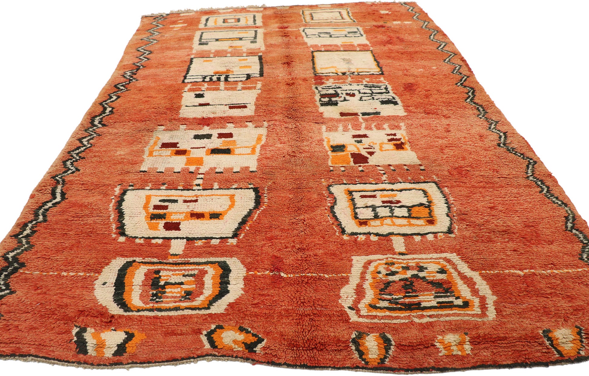 5 x 8 Vintage Moroccan Rug 74773