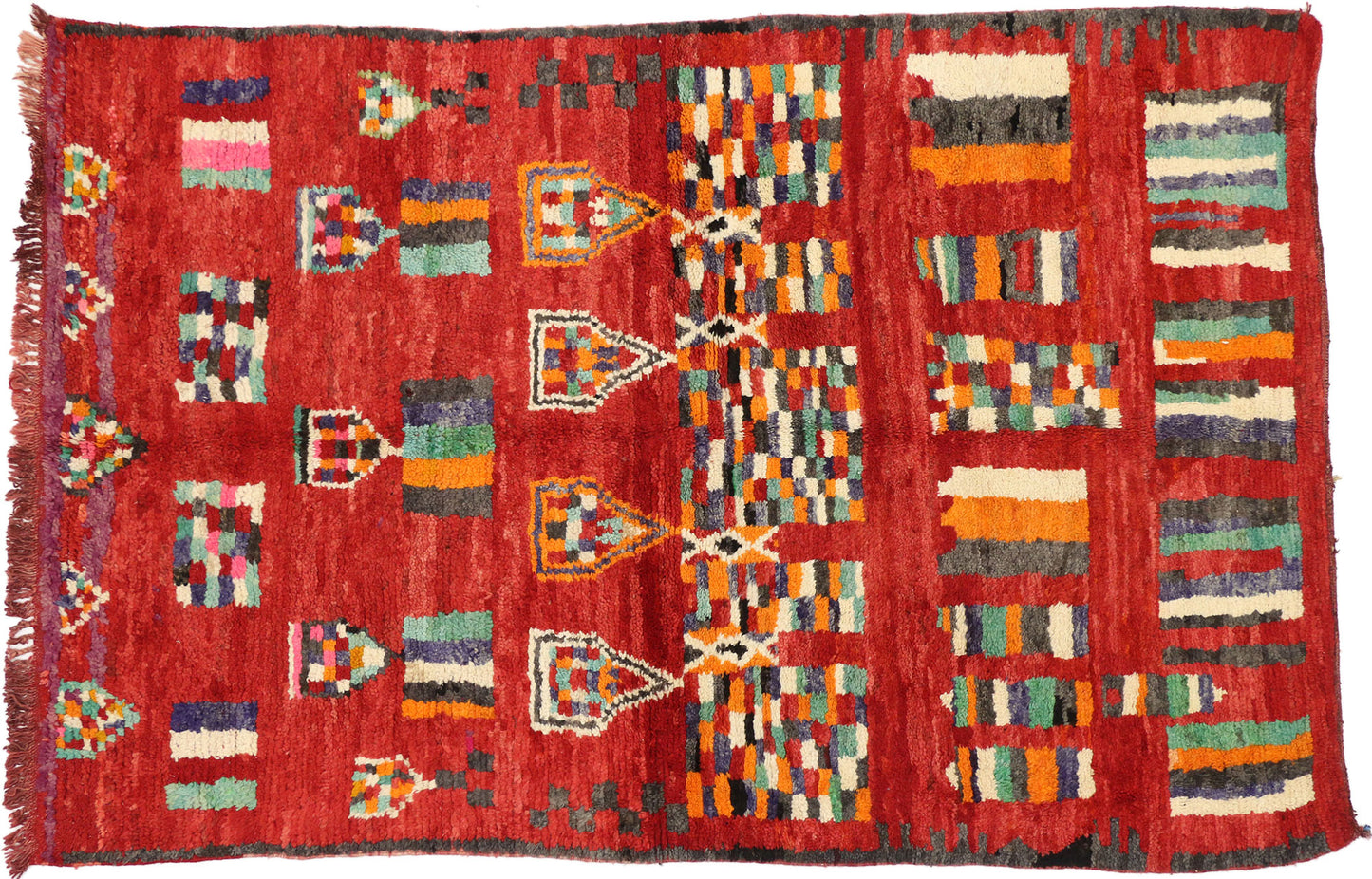 5 x 8 Vintage Moroccan Rug 74789