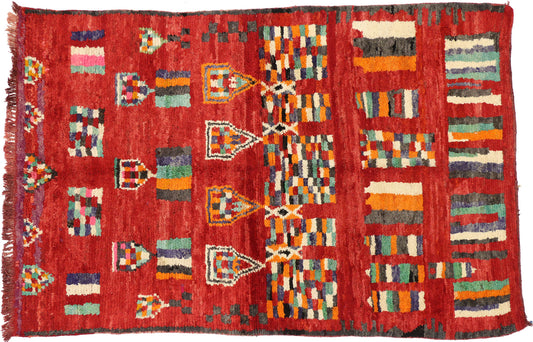 5 x 8 Vintage Moroccan Rug 74789