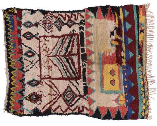 4 x 5 Vintage Moroccan Rug 74800