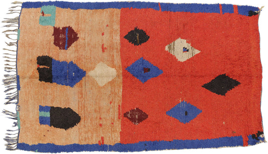 4 x 6 Vintage Moroccan Rug 74808
