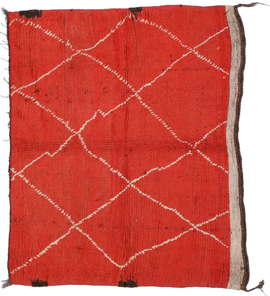 4 x 5 Vintage Rug Moroccan Rug 74812