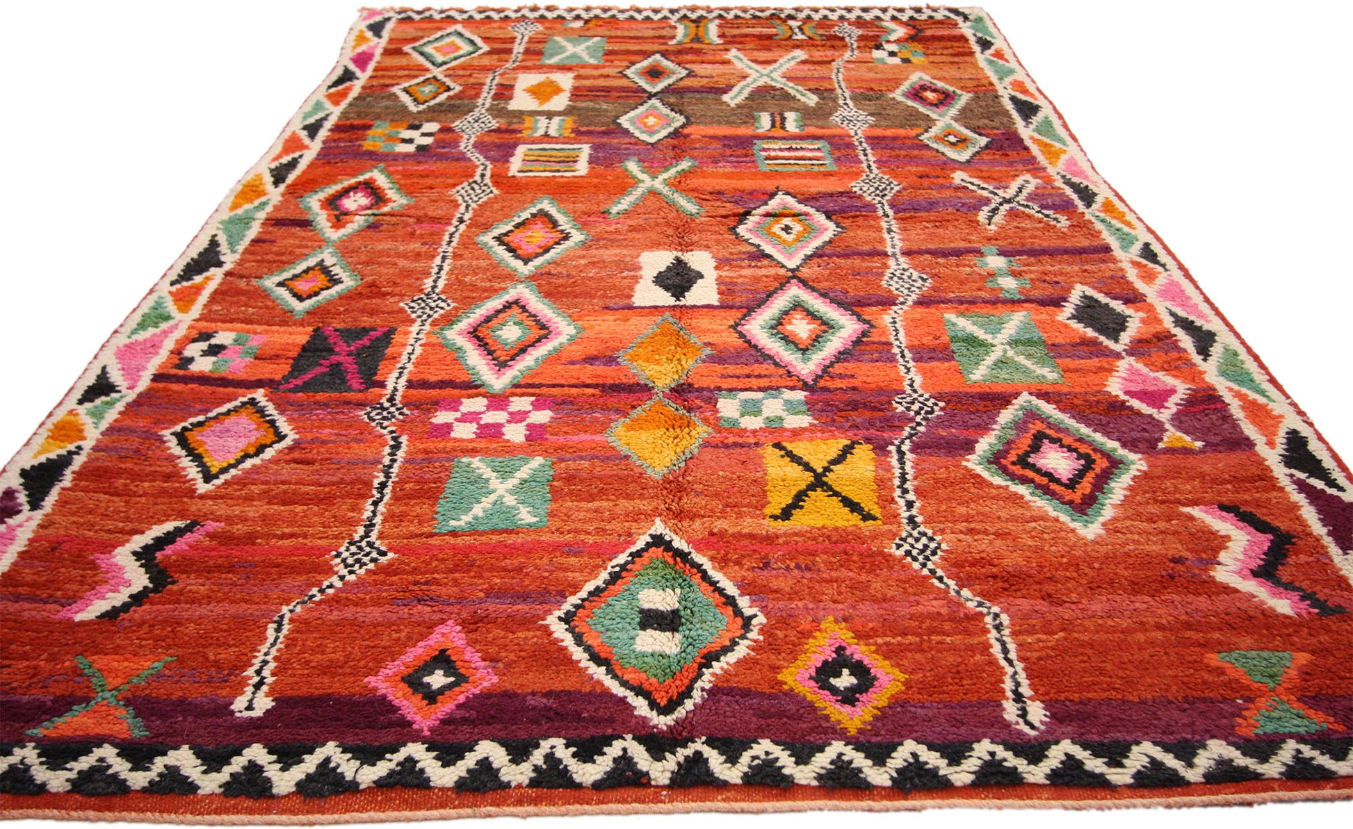5 x 8 Vintage Moroccan Rug 74815