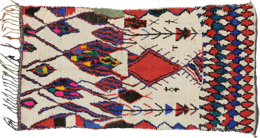 4 x 9 Vintage Moroccan Rug 74817