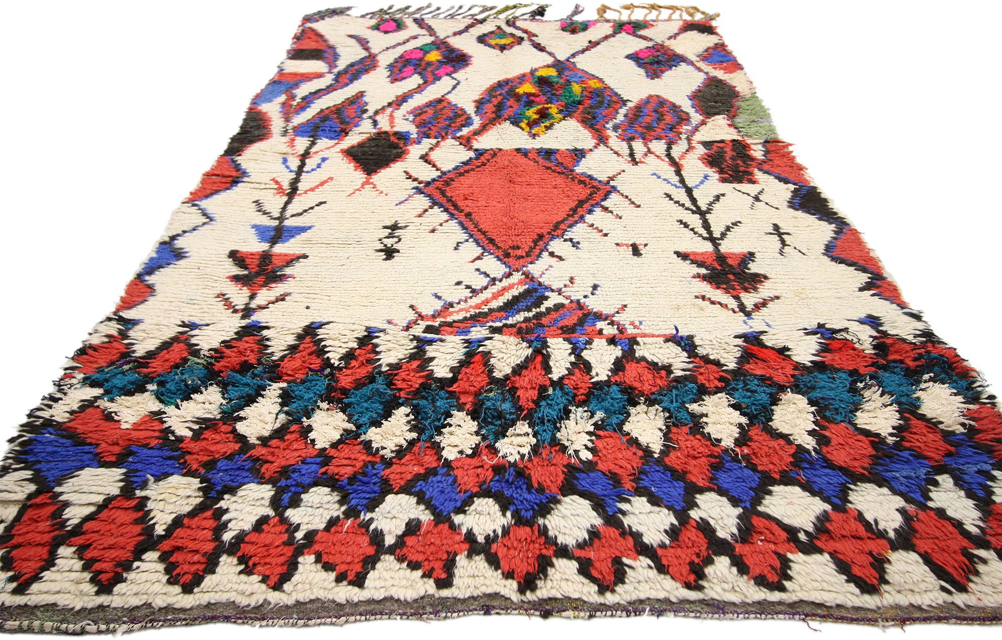 4 x 9 Vintage Moroccan Rug 74817