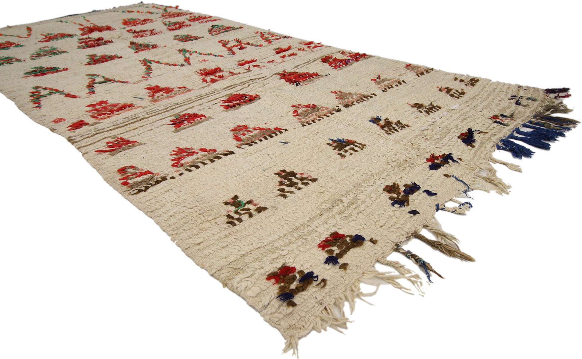 4 x 9 Vintage Moroccan Azilal Rug 74818