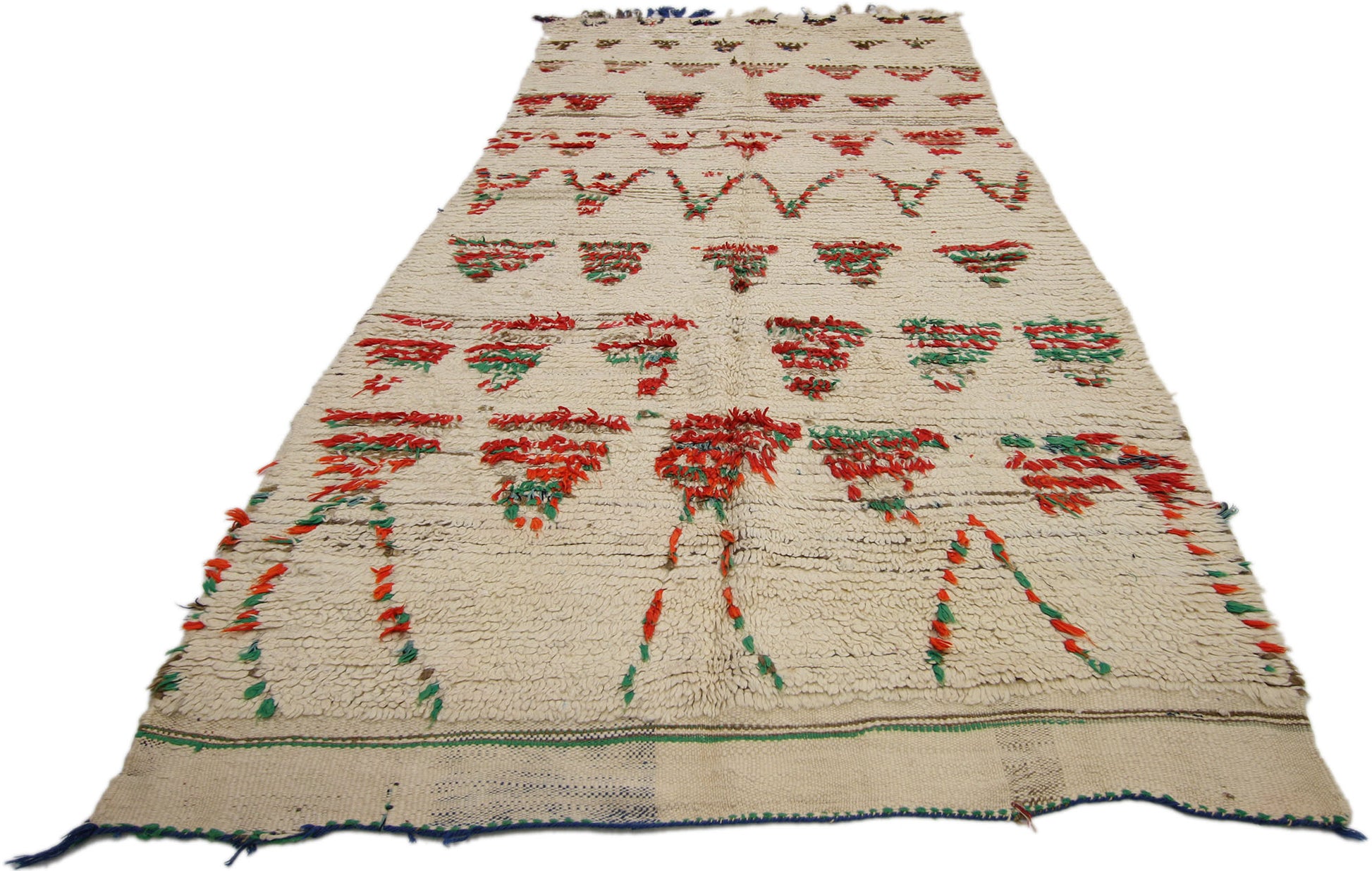 4 x 9 Vintage Moroccan Azilal Rug 74818