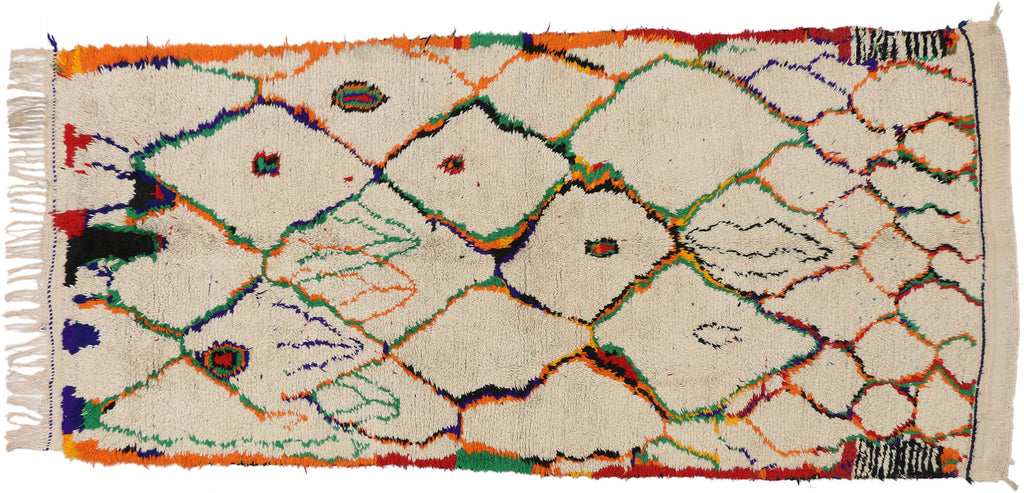 4 x 9 Vintage Moroccan Azilal Rug 74823