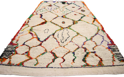 4 x 9 Vintage Moroccan Azilal Rug 74823