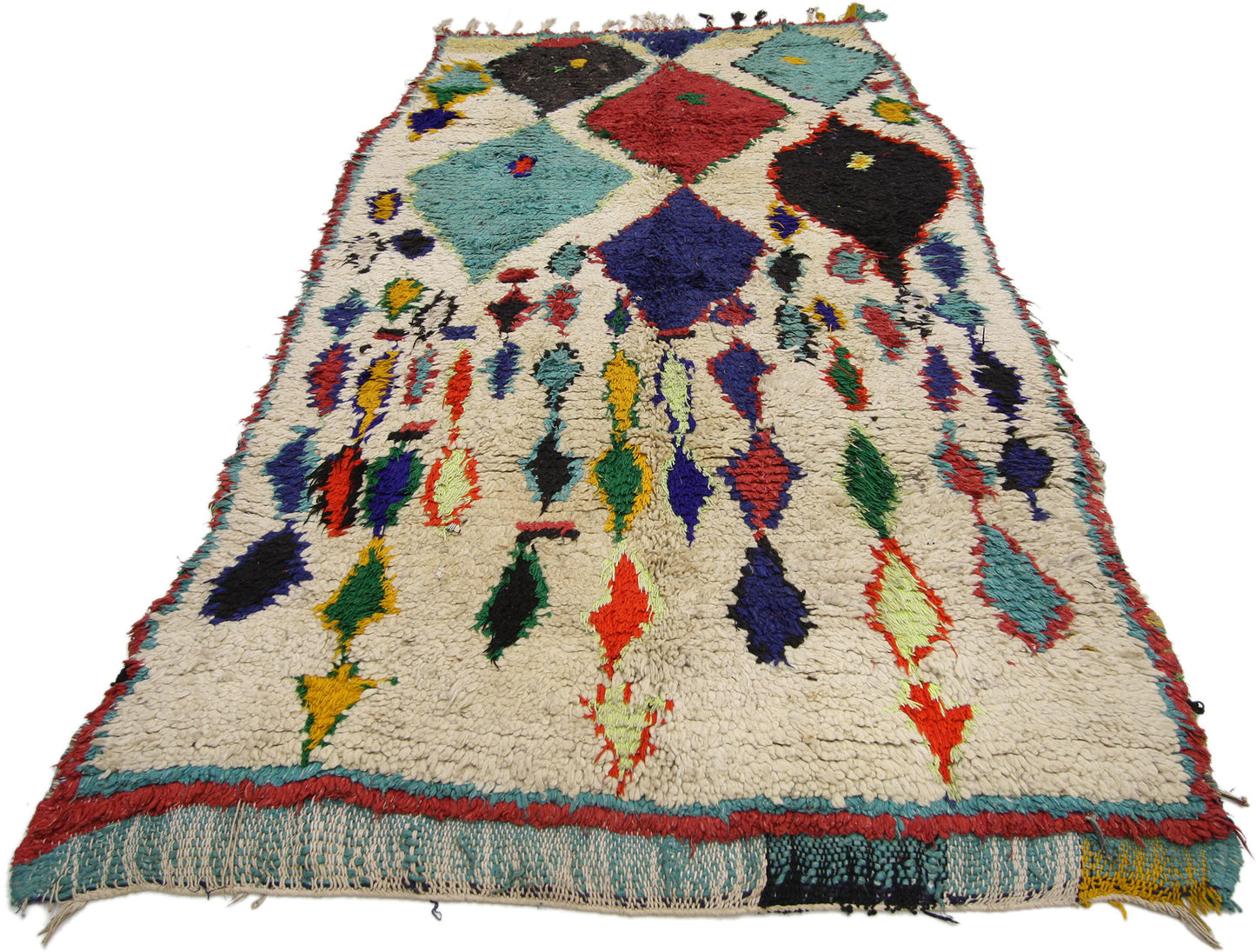 3 x 6 Vintage Moroccan Azilal Rug 74824