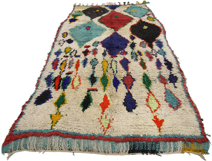 3 x 6 Vintage Moroccan Azilal Rug 74824