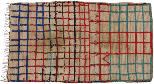 4 x 6 Vintage Moroccan Rug 74825