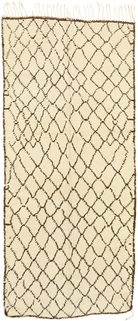 5 x 11 Vintage Neutral Moroccan Azilal Rug 74830