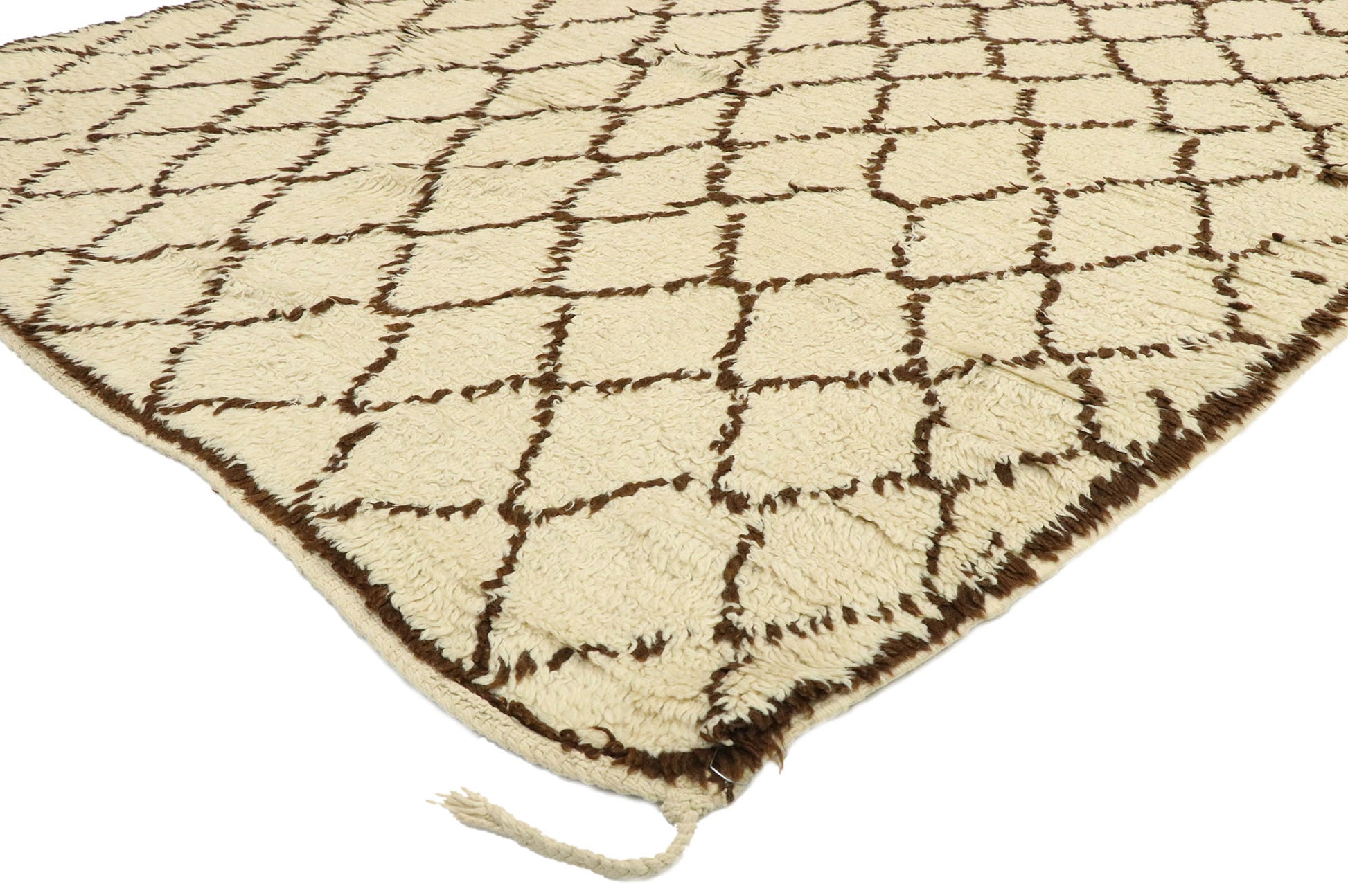 5 x 11 Vintage Neutral Moroccan Azilal Rug 74830